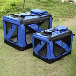 Blue Large Dog Travel Bag Waterproof Oxford Cloth Pet Carrier Bag www.petproduct.com.cn