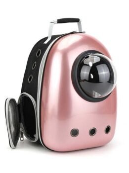 Rose gold upgraded side opening pet cat backpack 103-45016 www.petproduct.com.cn