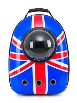 Union Jack Upgraded Side Opening Pet Cat Backpack 103-45023 www.petproduct.com.cn