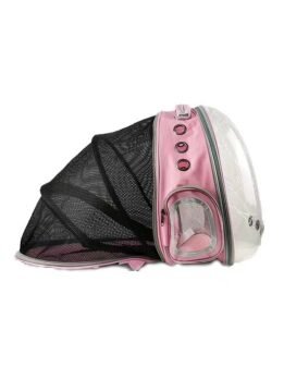 Pink Transparent Pet Bag Space Capsule Pet Backpack 103-45065 www.petproduct.com.cn