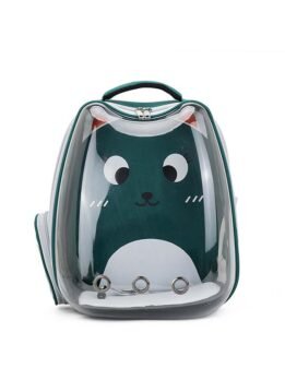 Green transparent breathable cat backpack backpack pet bag 103-45080 www.petproduct.com.cn