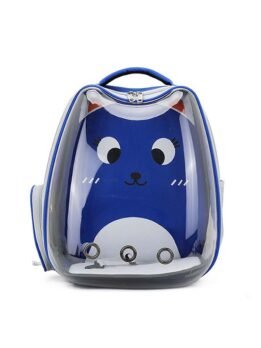 Blue Transparent Breathable Cat Backpack Pet Bag 103-45084 www.petproduct.com.cn