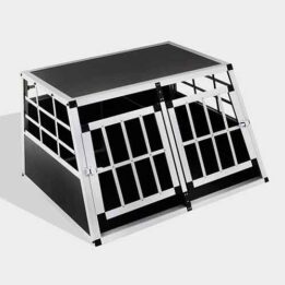 Aluminum Dog cage Small Double Door Dog cage 65a 89cm 06-0770 Aluminum Dog Cages Small Double Door Dog cage 65a 89cm