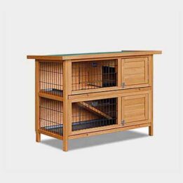 Wooden Rabbit Cage Double layer wood rabbit house plan indoor 92cm 06-0788 Wood Rabbit Cage & Rabbit House chicken cage for sale