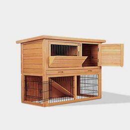 Wholesale Wooden Rabbit Cage pet cage house Size 92cm 06-0789 Wood Rabbit Cage & Rabbit House cat beds