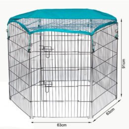 Outdoor Wire Pet Playpen with Waterproof Cloth Folable Metal Dog Playpen 63x 91cm 06-0116 www.petproduct.com.cn