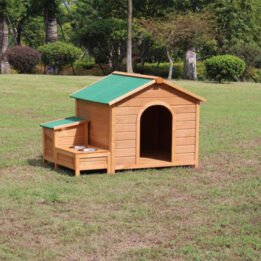 Novelty Custom Made Big Dog Wooden House Outdoor Cage www.petproduct.com.cn