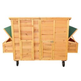 Large Outdoor Wooden Chicken Cage Two Egg Cages Pet Coop Wooden Chicken House www.petproduct.com.cn