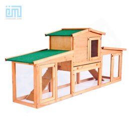 GMT60005 China Pet Factory Hot Sale Luxury Outdoor Wooden Green Paint Cheap Big Rabbit Cage Wood Rabbit Cage & Rabbit House pet cage