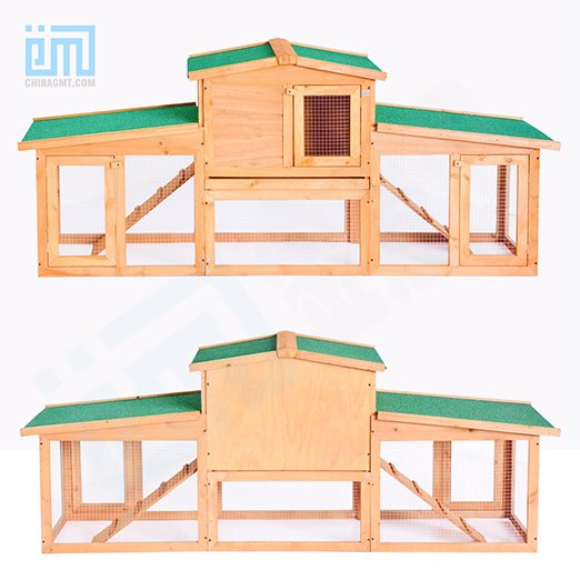 GMT60005 China Pet Factory Hot Sale Luxury Outdoor Wooden Green Paint Cheap Big Rabbit Cage Chicken Cages & Hen House pet cage