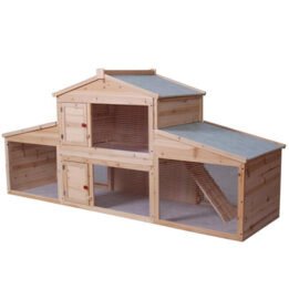 Large Wood Rabbit Cage Fir Wood Pet Hen House www.petproduct.com.cn
