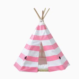 Canvas Teepee: Factory Direct Sales Pet Teepee Tent 100% Cotton 06-0943 www.petproduct.com.cn