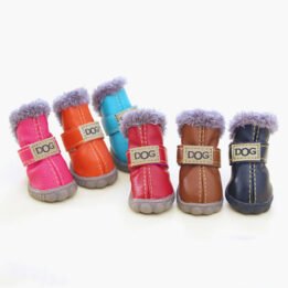 Pet Plus Velvet Puppy Shoes Warm Foot Covers Ugg Bootss www.petproduct.com.cn