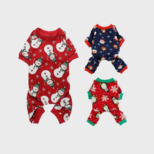 Pet Clothes Christmas Day Outfit Four-legged Christmas Pajamas Pets Pajama Jumpsuit Pet Products Factory, OEM Manufacturer, Supplier, Agent www.petproduct.com.cn Pet Clothes Christmas Day Outfit Four-legged Christmas Pajamas Pets Pajama Jumpsuit