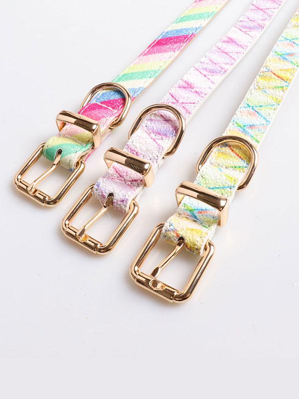 New Design Luxury Dog Collar Fashion Acrylic Dog Collar With Metal Buckle Dog Collar 06-0543 Dog collars: Pet collars and other pet accessories 06-0543-1