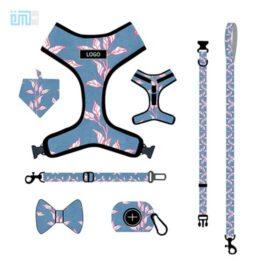 Pet harness factory new dog leash vest-style printed dog harness set small and medium-sized dog leash 109-0019 www.petproduct.com.cn