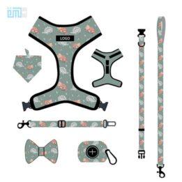 Pet harness factory new dog leash vest-style printed dog harness set small and medium-sized dog leash 109-0025 www.petproduct.com.cn