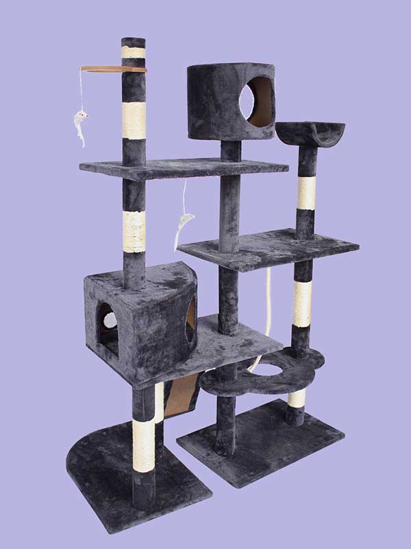Четырехслойная фланелевая рама для кошек из сизаля, платформа для кошачьей комнаты, лестница для лазания, игрушка для мыши, кошачье дерево 06-0003 Pet Products Factory, OEM Manufacturer, Supplier, Agent www.petproduct.com.cn Four-layer sisal flannel cat climbing frame cat room platform climbing ladder mouse toy cat tree 06-0003
