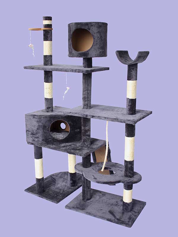 Четырехслойная фланелевая рама для кошек из сизаля, платформа для кошачьей комнаты, лестница для лазания, игрушка для мыши, кошачье дерево 06-0003 Pet Products Factory, OEM Manufacturer, Supplier, Agent www.petproduct.com.cn Four-layer sisal flannel cat climbing frame cat room platform climbing ladder mouse toy cat tree 06-0003