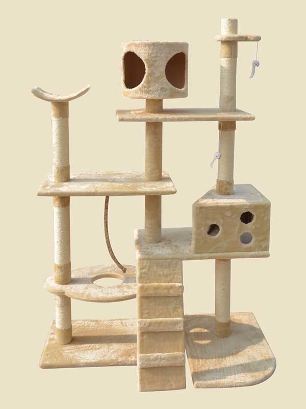 Четырехслойная фланелевая рама для кошек из сизаля, платформа для кошачьей комнаты, лестница для лазания, игрушка для мыши, кошачье дерево 06-0003 Pet Products Factory, OEM Manufacturer, Supplier, Agent www.petproduct.com.cn Four-layer sisal flannel cat climbing frame cat room platform climbing ladder mouse toy cat tree 06-0003