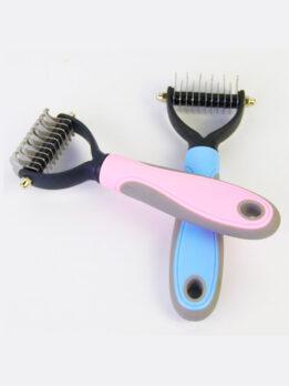 Wholesale OEM & ODM Pet Comb Stainless Steel Double-sided open knot dog comb 124-235001 www.petproduct.com.cn