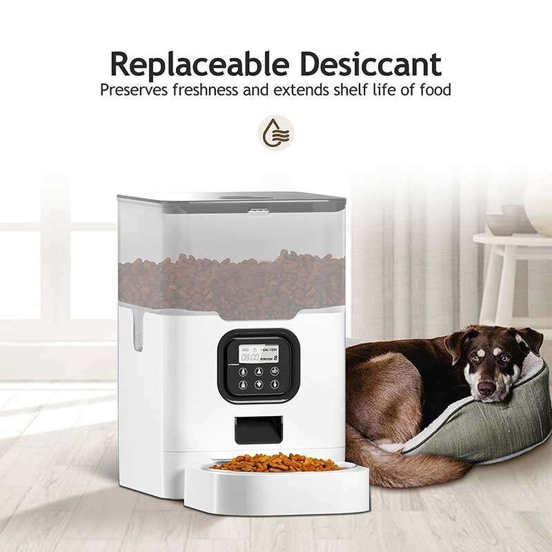 Wholeasle Amazon food feeder double meal feeder pet smart feeder