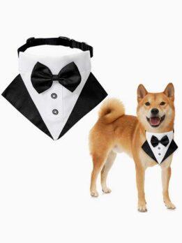 Wedding suit pet drool towel dog collar pet triangle towel pet bow tie wedding suit triangle towel 118-37007 www.petproduct.com.cn