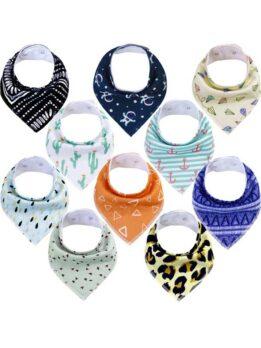 Autumn and winter baby drool napkin triangle napkin cotton printed baby eating bib baby products 118-37009 www.petproduct.com.cn