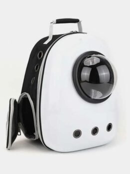 Ivory White Upgraded Side Opening Pet Cat Backpack 103-45002 www.petproduct.com.cn