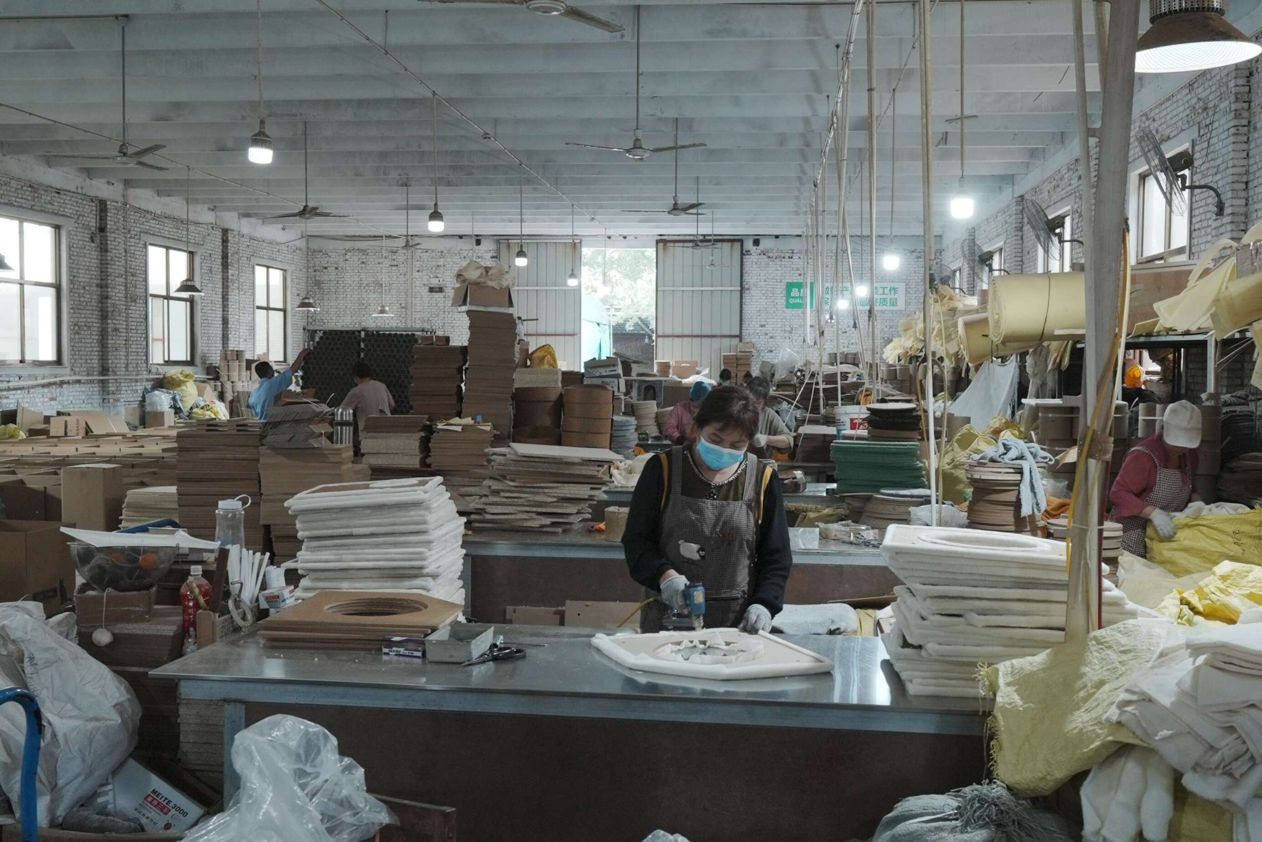 Cat Tree Assembly Line